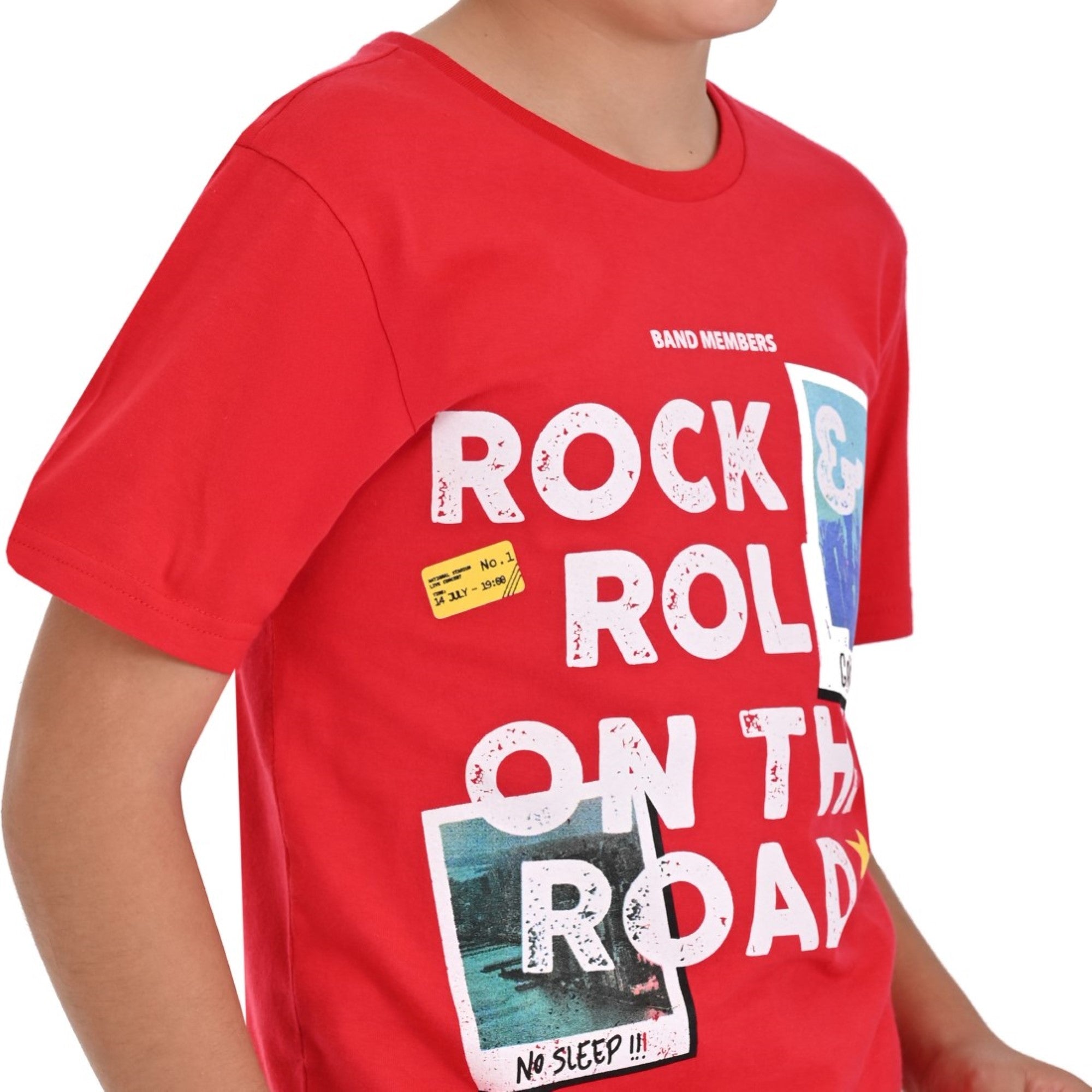 Playera Manga Corta Yale Boys Fit 6961 Rojo