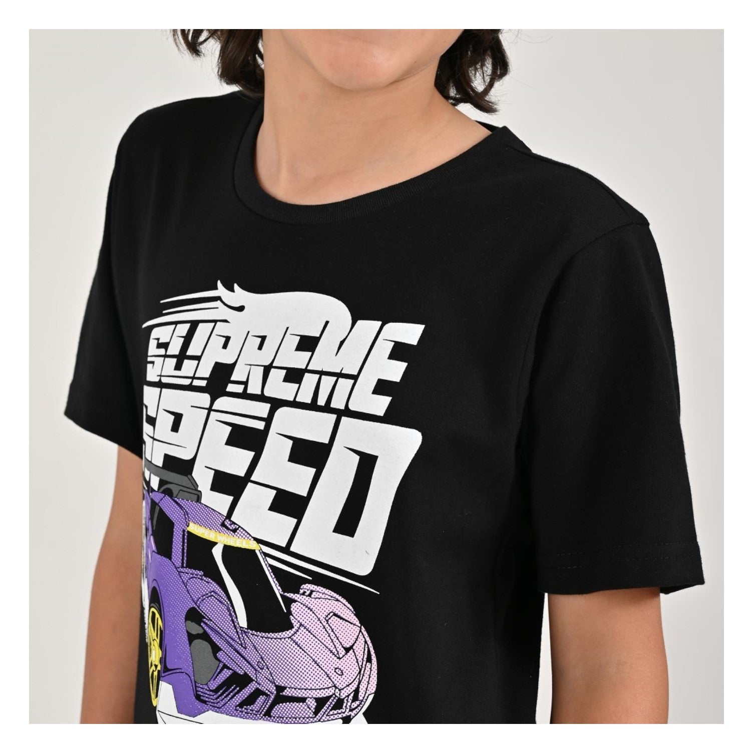 Playera Yale Boys Cuello redondo 6961 Negro