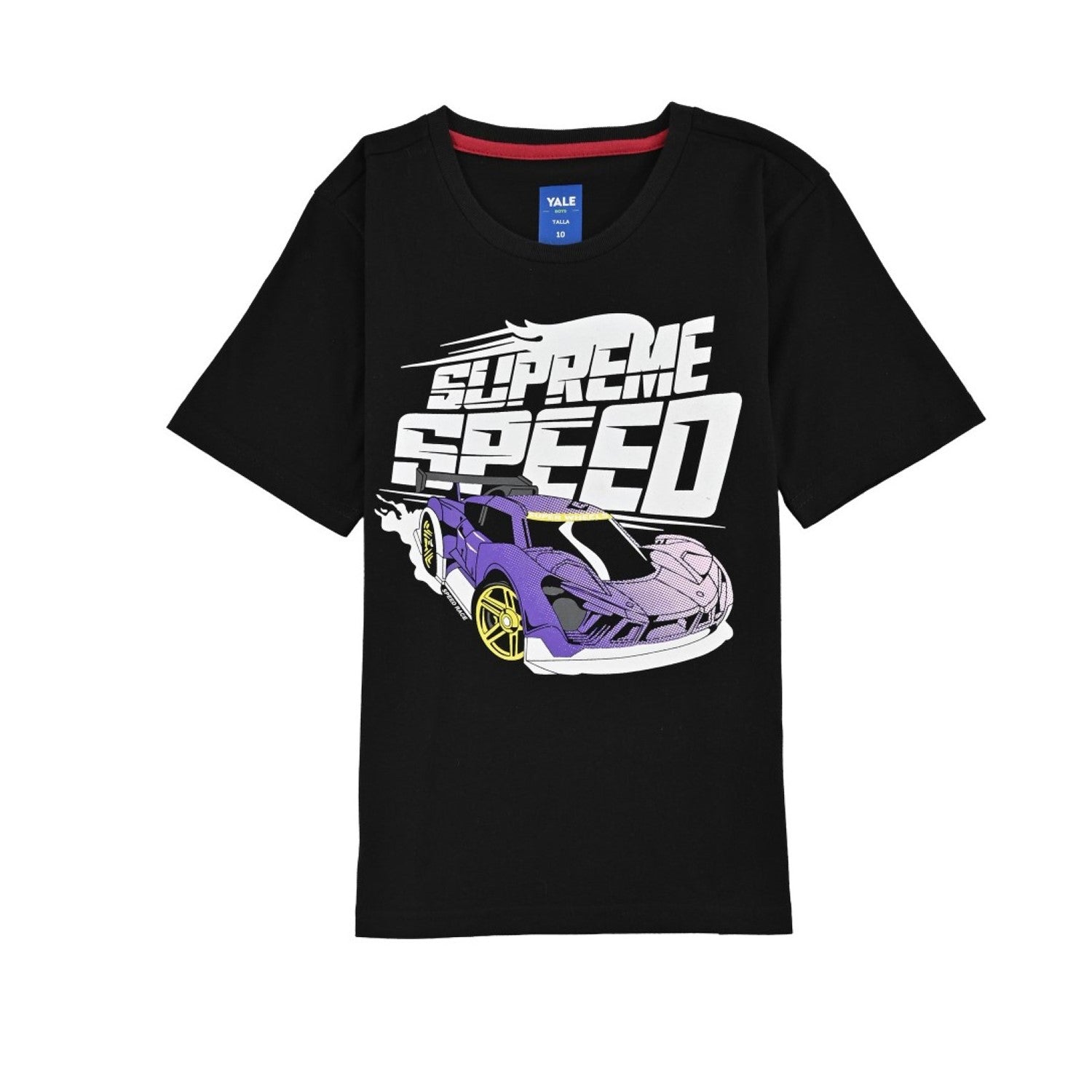Playera Yale Boys Cuello redondo 6961 Negro