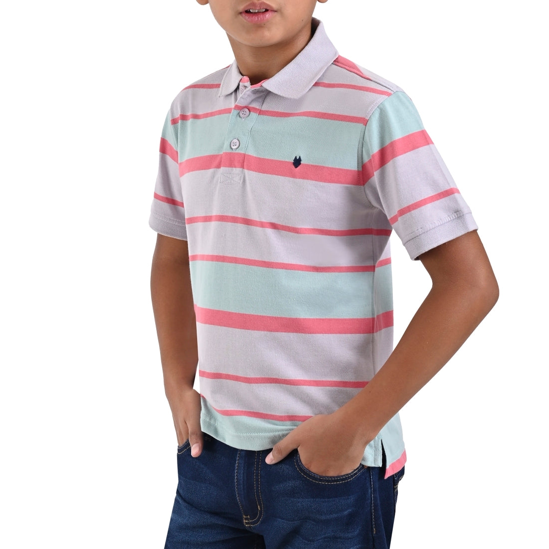 Playera Cuello Polo Yale Boys Manga Corta 7672
