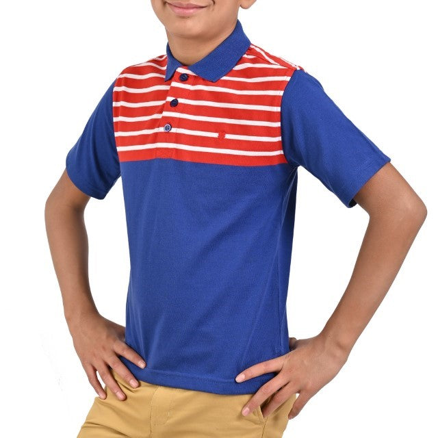 Playera Cuello Polo Yale Boys Manga Corta 7695