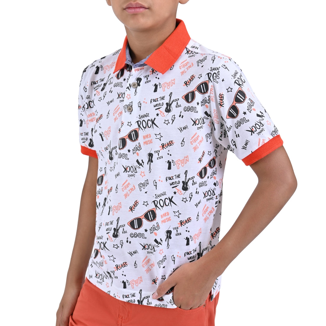 Playera Cuello Polo Yale Boys Manga Corta 7661