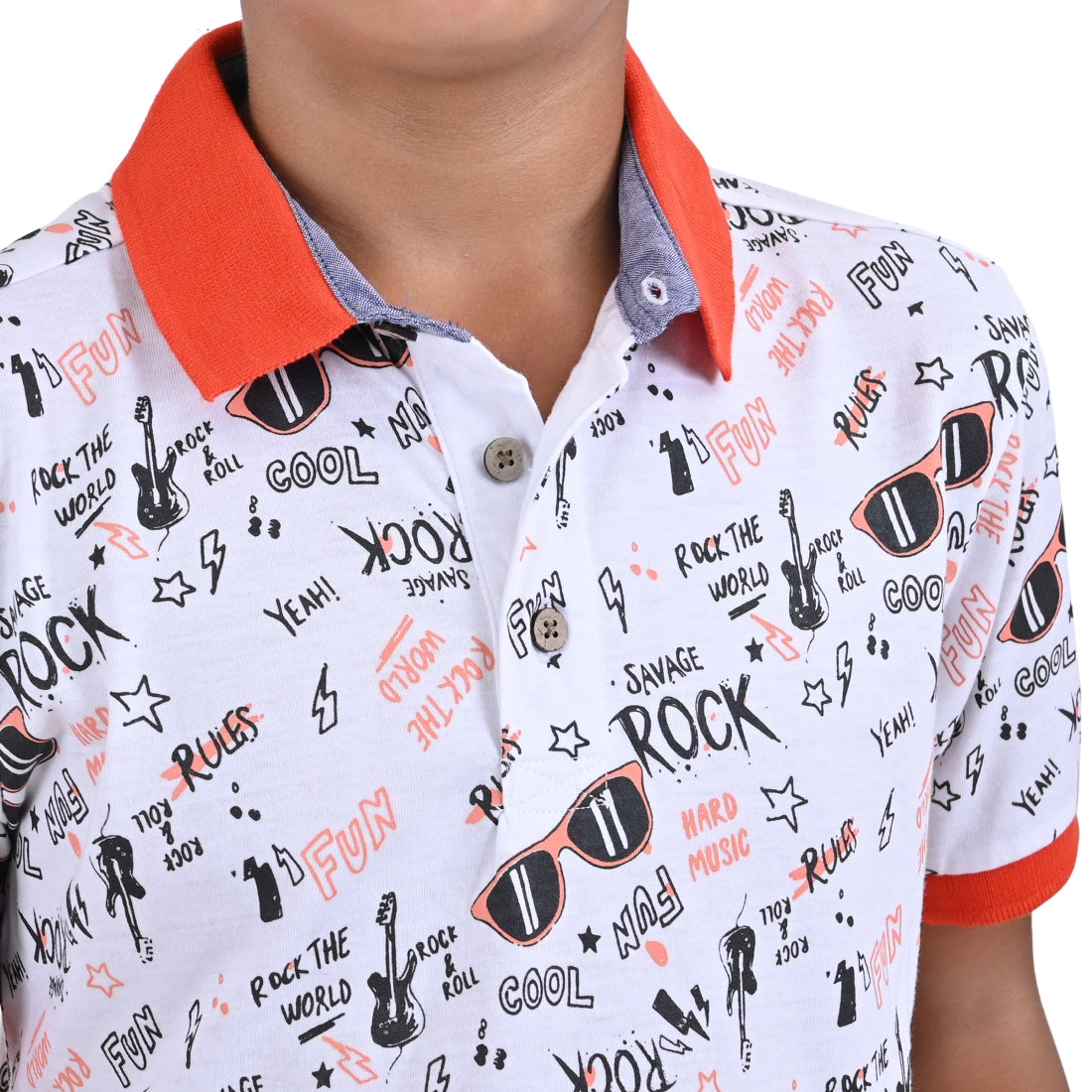 Playera Cuello Polo Yale Boys Manga Corta 7661
