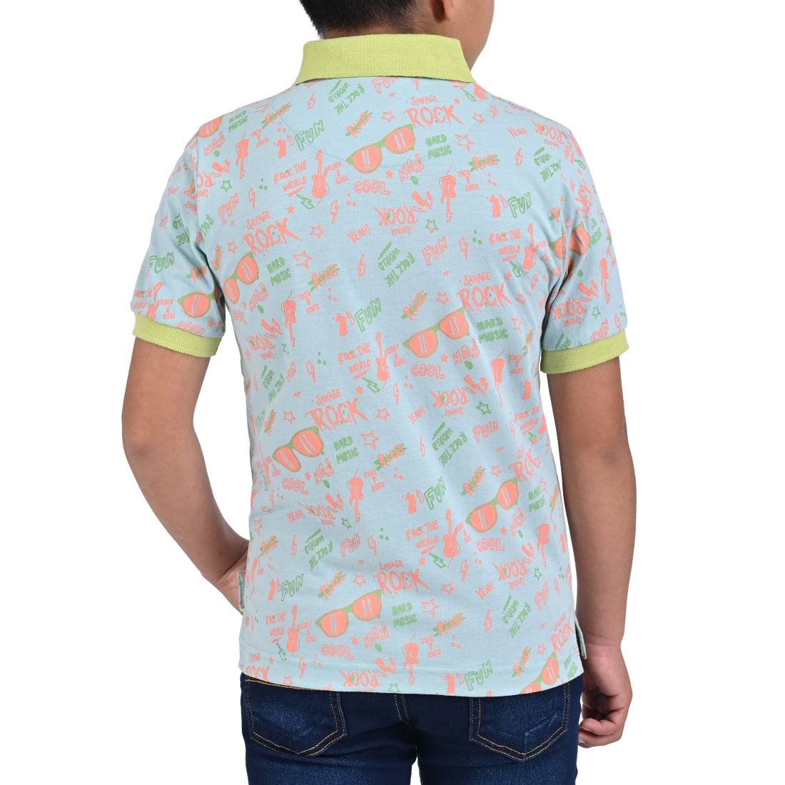 Playera Cuello Polo Yale Boys Manga Corta 7661