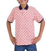 Playera Cuello Polo Yale Boys Manga Corta A913