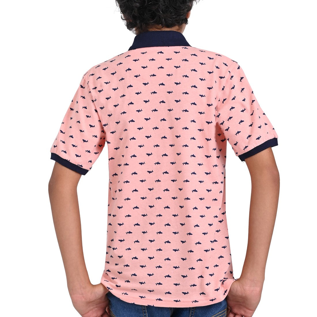 Playera Cuello Polo Yale Boys Manga Corta A913