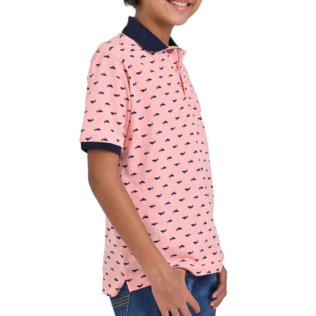 Playera Cuello Polo Yale Boys Manga Corta A913