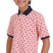 Playera Cuello Polo Yale Boys Manga Corta A913