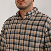 Camisa Yale Para Caballero Manga Larga Regular Fit 4642 Gris