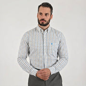 Camisa casual Yale Regular Fit Manga larga 7751 Blanco