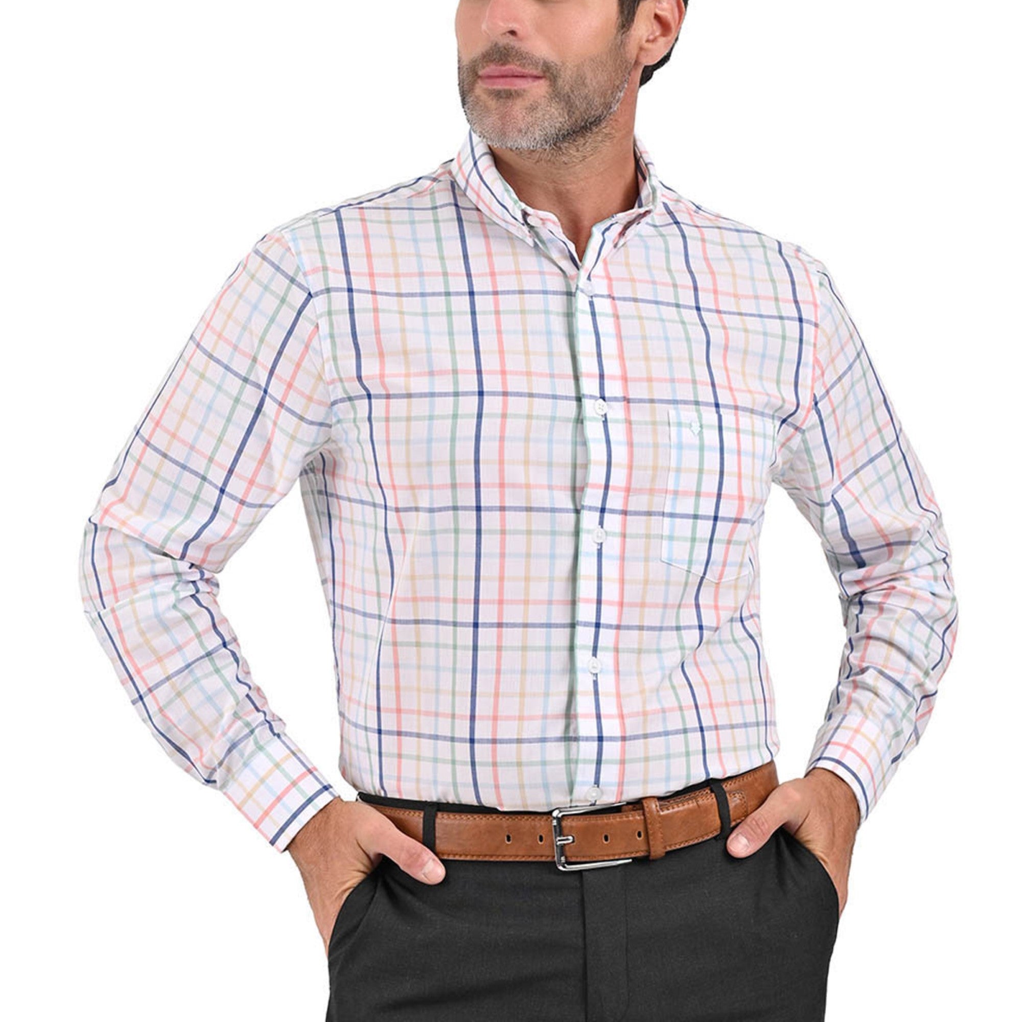 Camisa Yale Regular Fit Manga Larga 3881