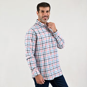 Camisa casual Yale Regular Fit Manga larga 7776 Azul