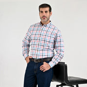 Camisa casual Yale Regular Fit Manga larga 7776 Azul