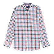 Camisa casual Yale Regular Fit Manga larga 7776 Azul