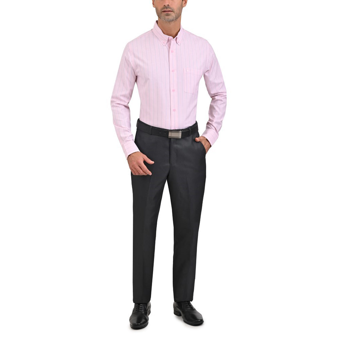 Camisa Yale Regular Fit Manga Larga 2585 Rosa