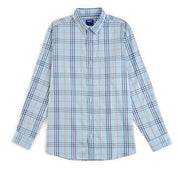 Camisa Yale Regular Fit Manga Larga 3862 Azul Agua