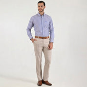 Camisa casual Yale Regular Fit Manga larga 7782 Azul