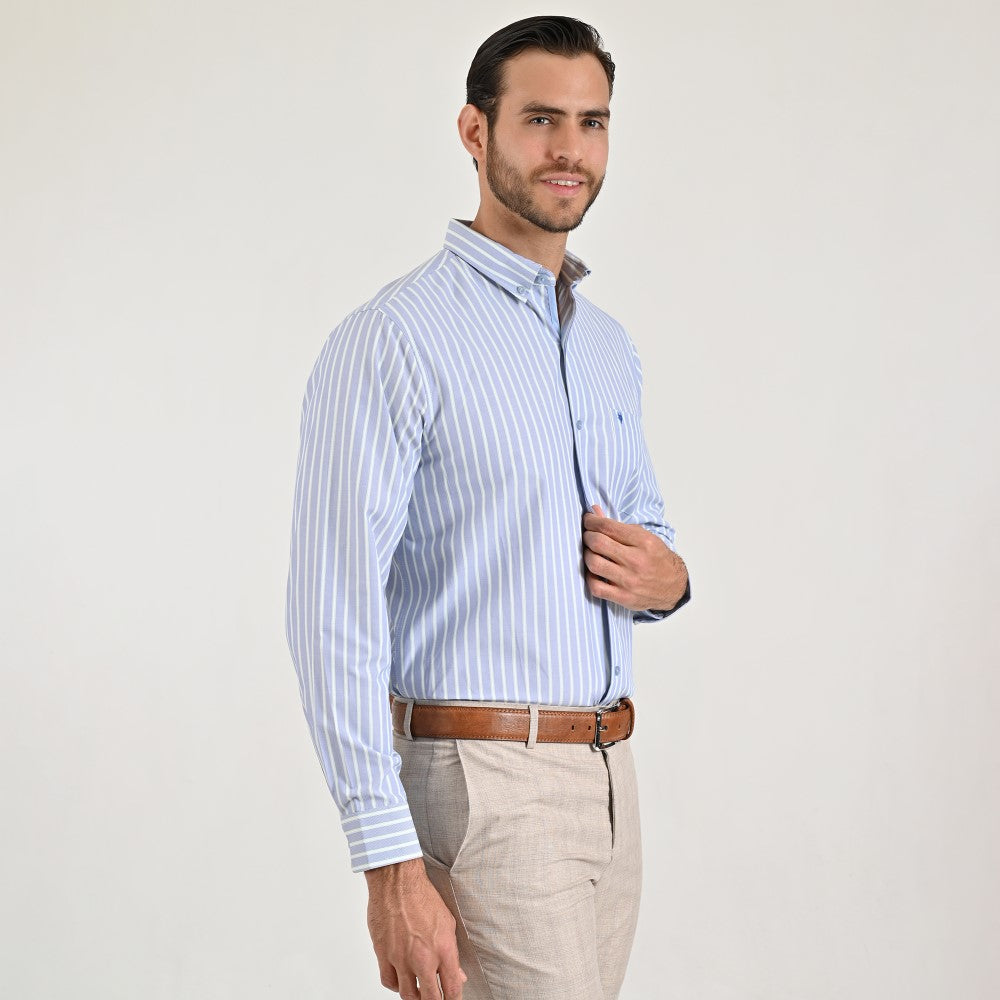 Camisa casual Yale Regular Fit Manga larga 7782 Menta