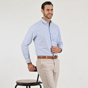 Camisa casual Yale Regular Fit Manga larga 7782 Menta