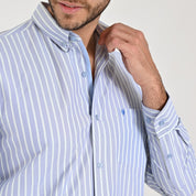 Camisa casual Yale Regular Fit Manga larga 7782 Menta