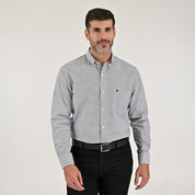 Camisa Yale Para Caballero Manga Larga Regular Fit 8078 Negro