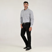 Camisa Yale Para Caballero Manga Larga Regular Fit 8078 Negro