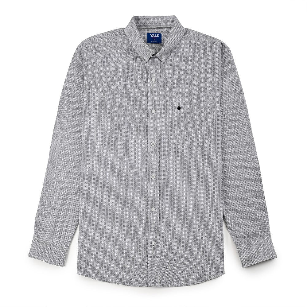Camisa Yale Para Caballero Manga Larga Regular Fit 8078 Negro