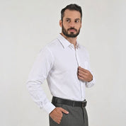 Camisa de vestir Yale Regular Fit Manga larga 7767 Blanco