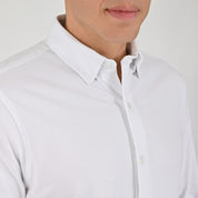 Camisa Yale Para Caballero Manga Larga Regular Fit 7086 Blanco