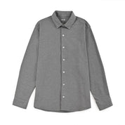 Camisa Yale Para Caballero Manga Larga Regular Fit 7086 Gris Oxford