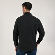 Camisa Yale Para Caballero Manga Larga Regular Fit 7086 Negro