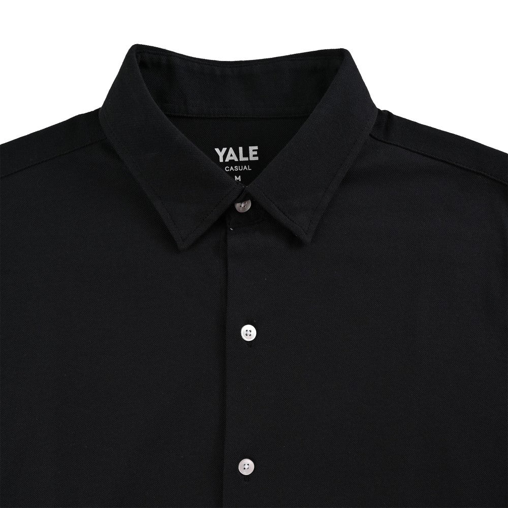 Camisa Yale Para Caballero Manga Larga Regular Fit 7086 Negro