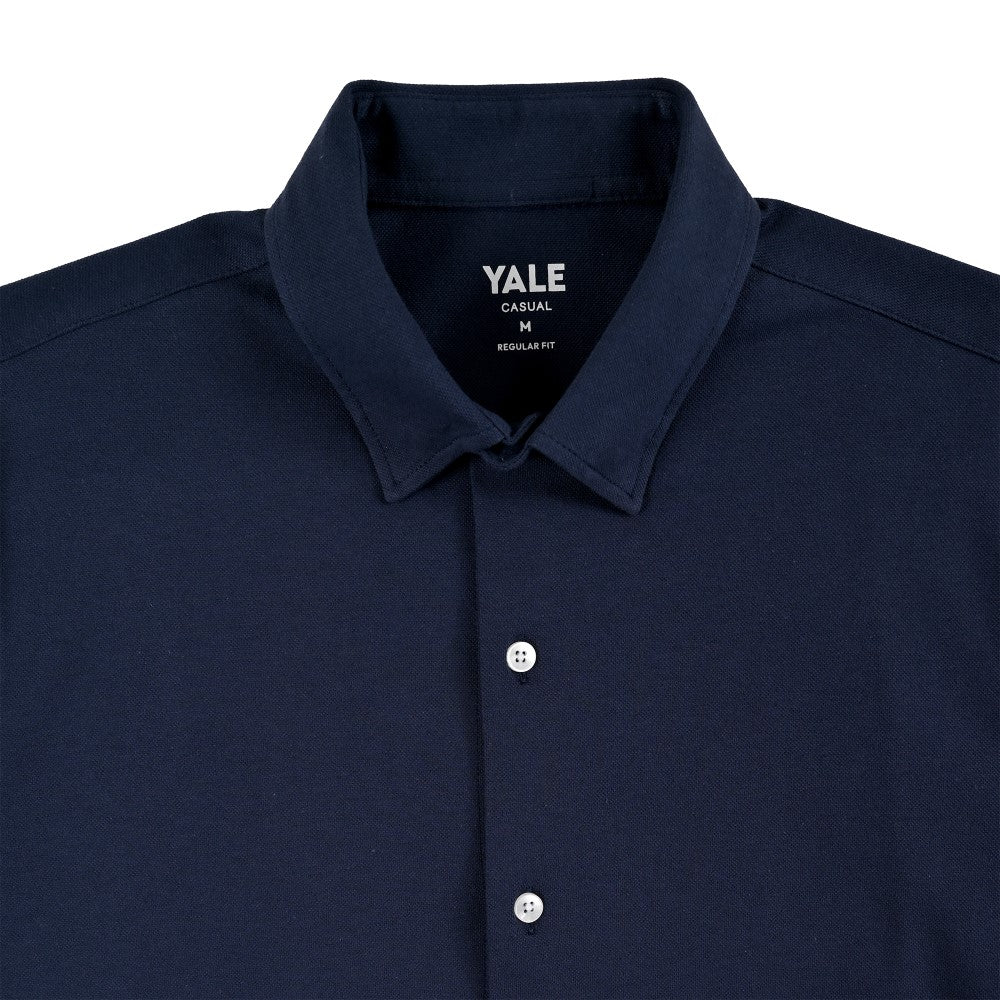 Camisa Yale Para Caballero Manga Larga Regular Fit 7086 Azul Marino