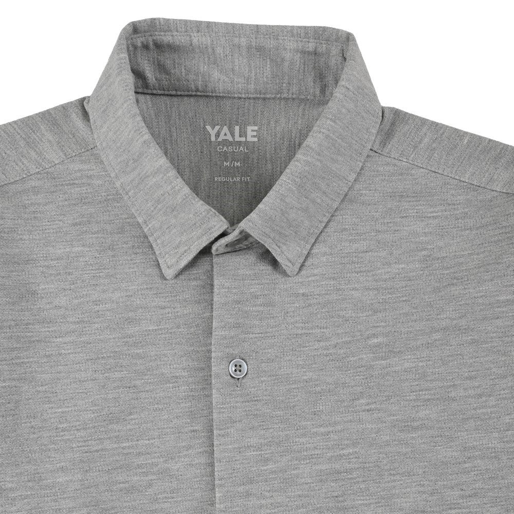 Camisa Yale Para Caballero Manga Larga Regular Fit 8272 Gris Medio