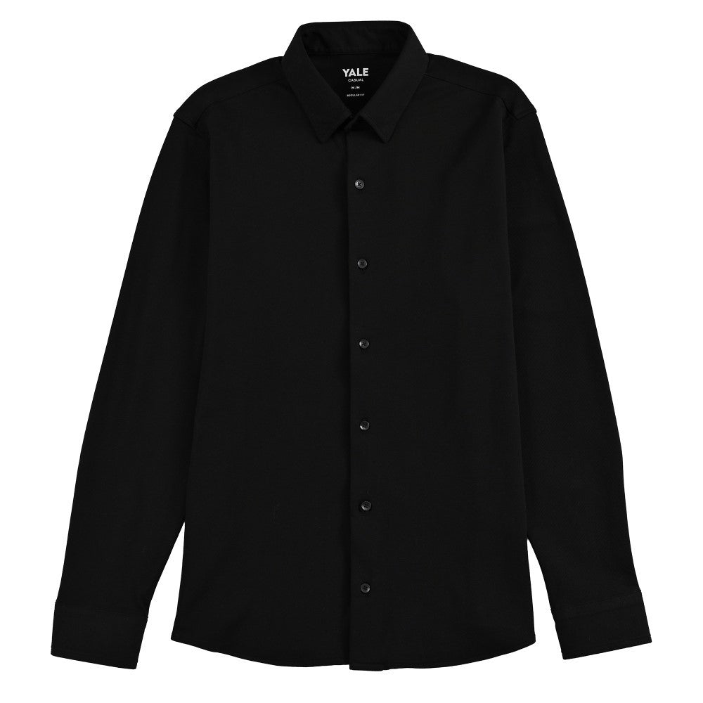 Camisa Yale Para Caballero Manga Larga Regular Fit 8272 Negro