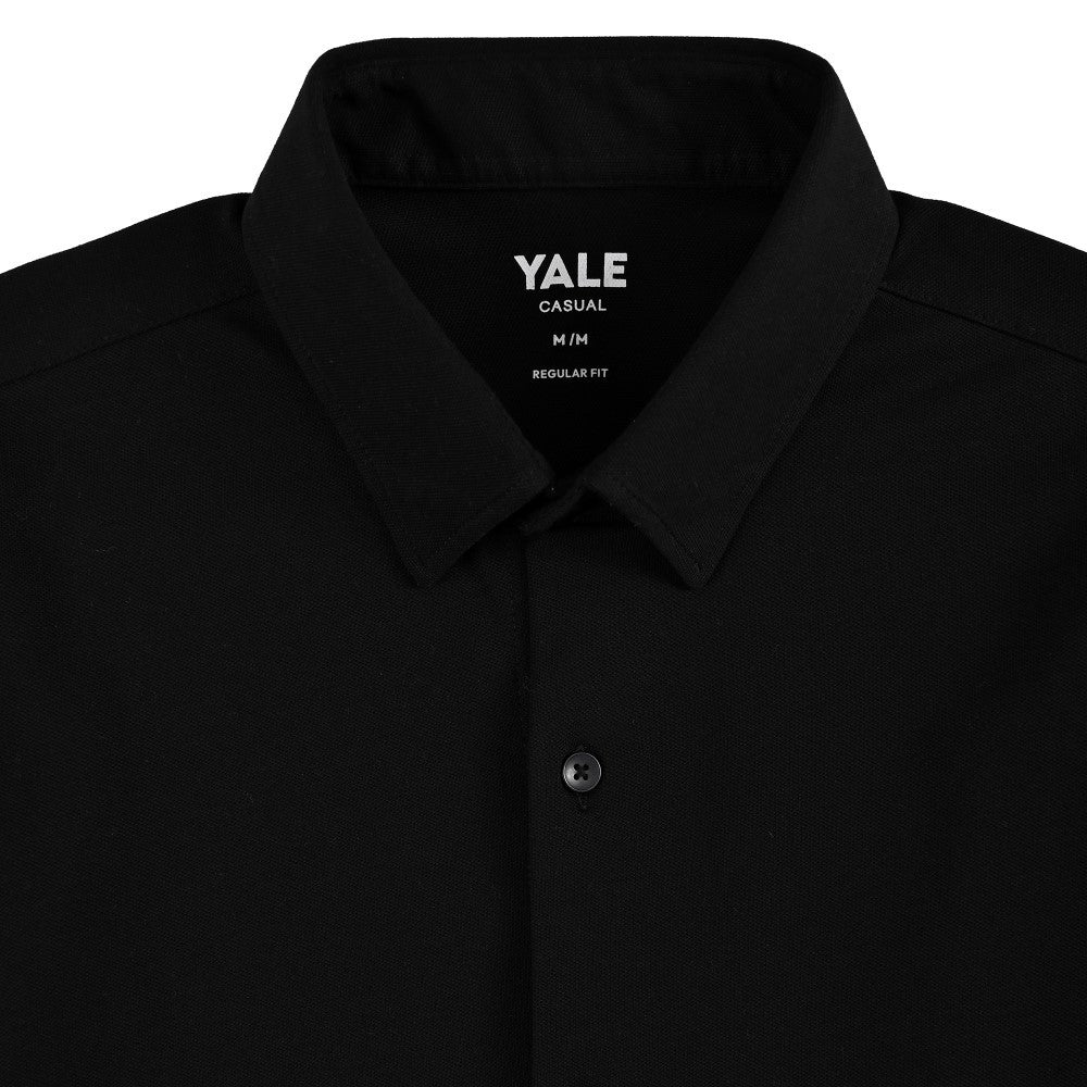 Camisa Yale Para Caballero Manga Larga Regular Fit 8272 Negro