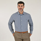 Camisa Yale Para Caballero Manga Larga Regular Fit 1737 Azul