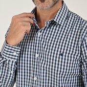 Camisa Yale Para Caballero Manga Larga Regular Fit 1737 Azul