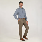 Camisa Yale Para Caballero Manga Larga Regular Fit 1737 Azul