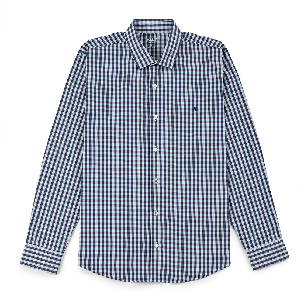Camisa Yale Para Caballero Manga Larga Regular Fit 1737 Azul