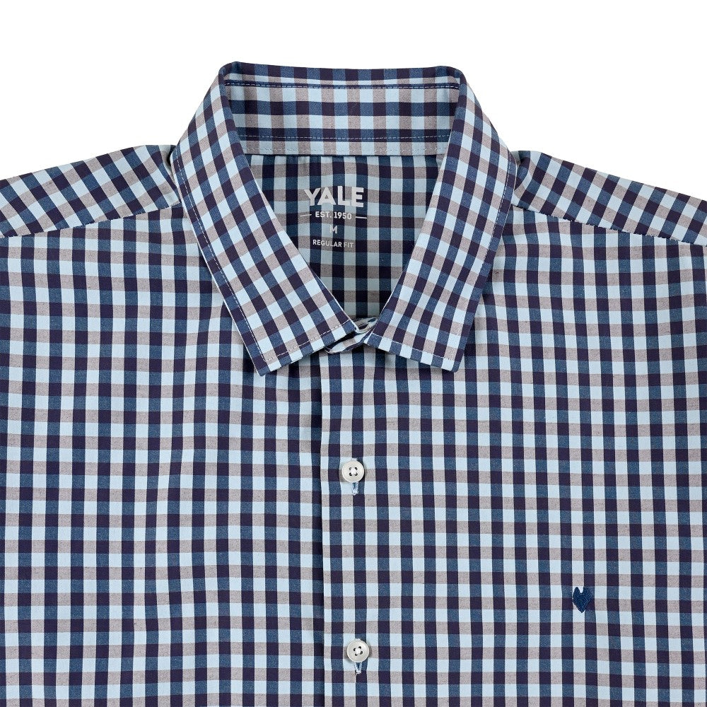 Camisa Yale Para Caballero Manga Larga Regular Fit 1737 Azul