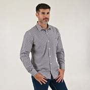 Camisa Yale Para Caballero Manga Larga Regular Fit 1737 Azul Marino