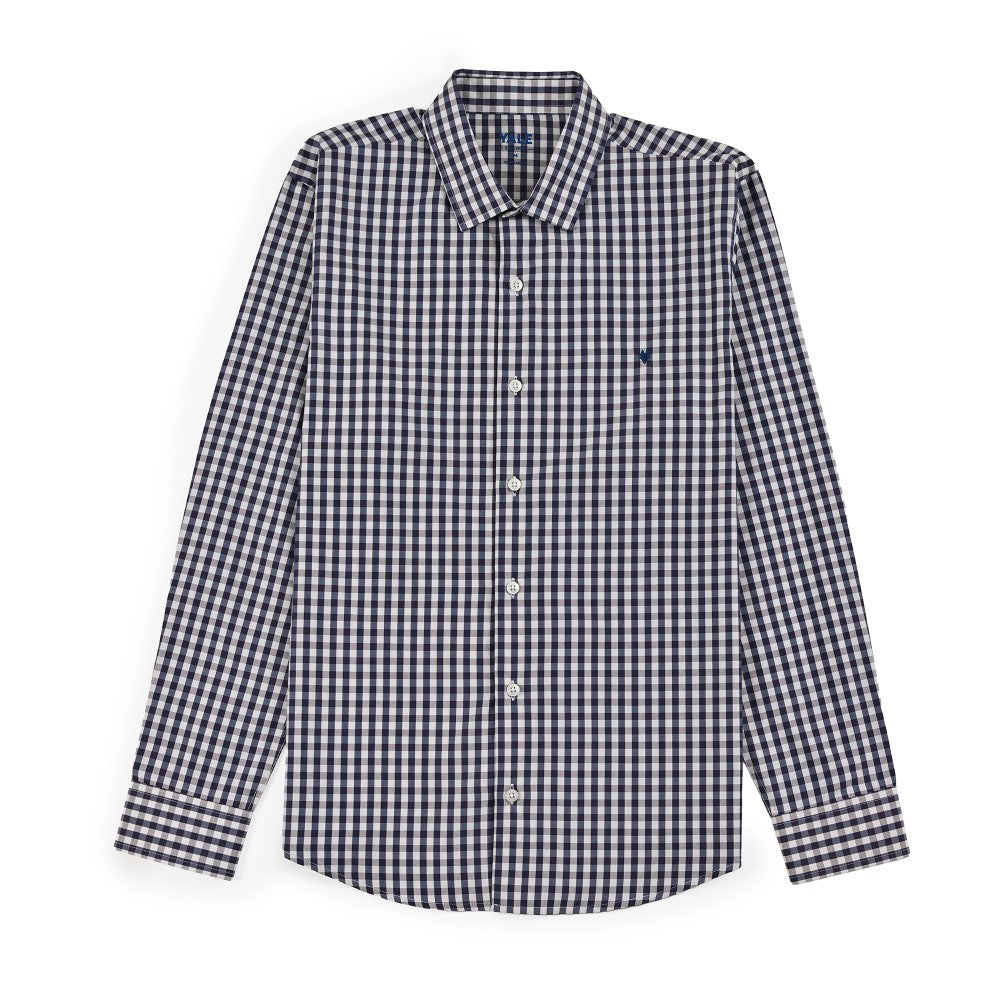 Camisa Yale Para Caballero Manga Larga Regular Fit 1737 Azul Marino