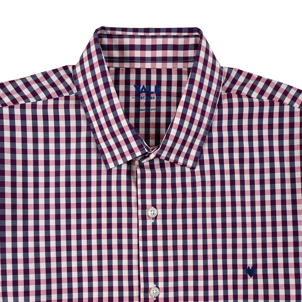 Camisa Yale Para Caballero Manga Larga Regular Fit 1737 Rojo