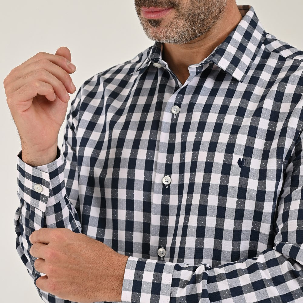 Camisa Yale Para Caballero Manga Larga Regular Fit 2159 Rosa