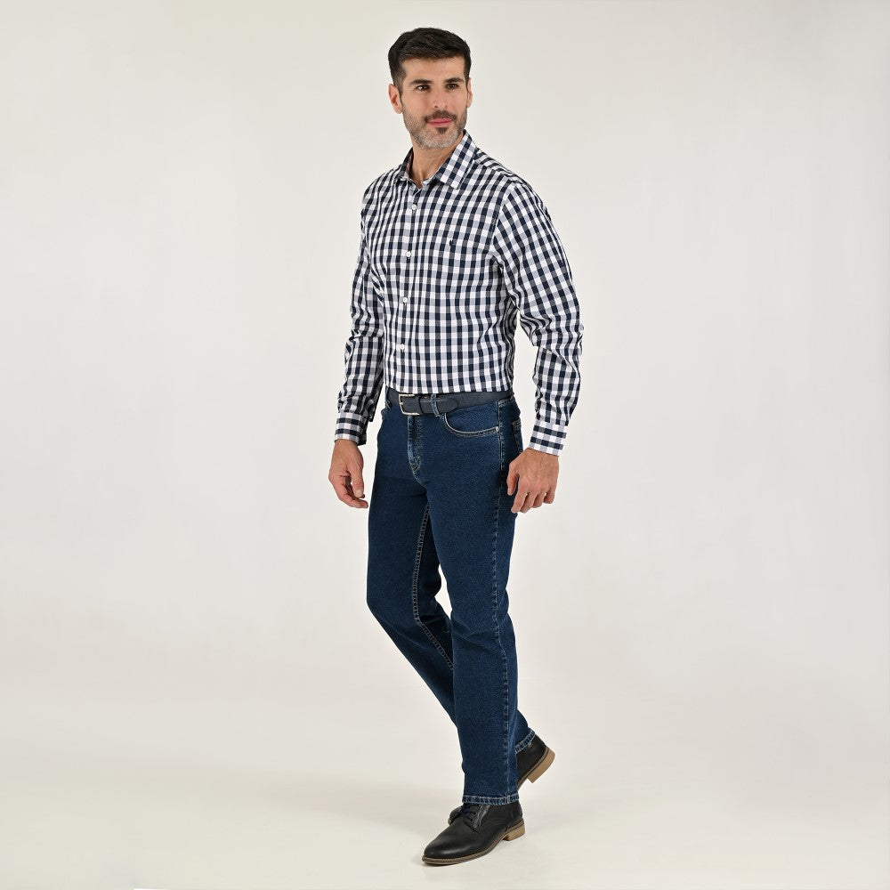 Camisa Yale Para Caballero Manga Larga Regular Fit 2159 Rosa