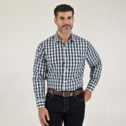 Camisa Yale Para Caballero Manga Larga Regular Fit 2159 Beige Claro