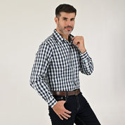 Camisa Yale Para Caballero Manga Larga Regular Fit 2159 Beige Claro
