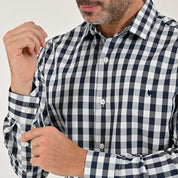 Camisa Yale Para Caballero Manga Larga Regular Fit 2159 Beige Claro