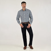 Camisa Yale Para Caballero Manga Larga Regular Fit 2159 Beige Claro